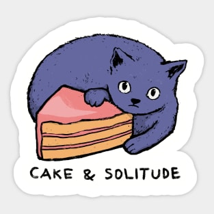 Cake and Solitude Sticker